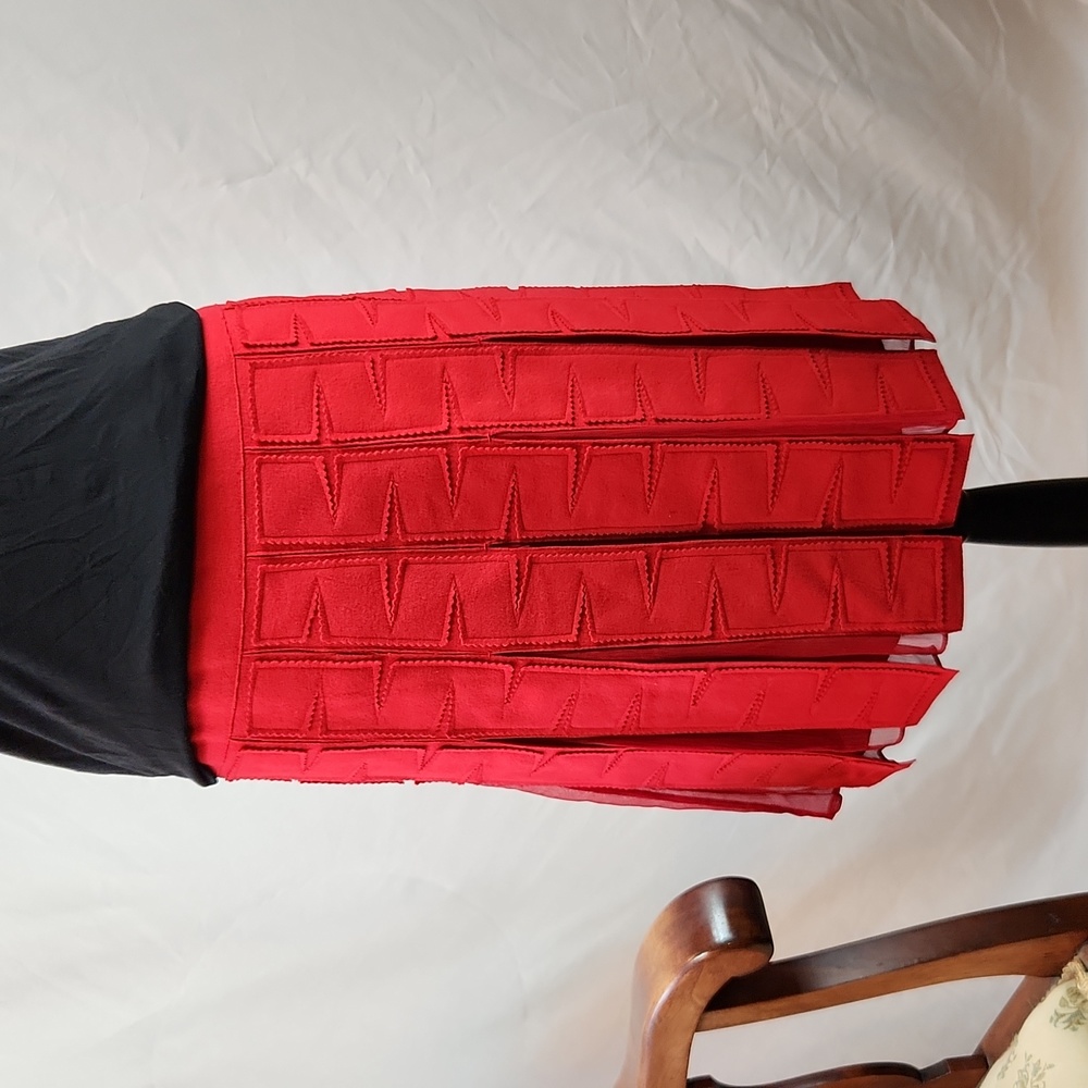 Perse red skirt